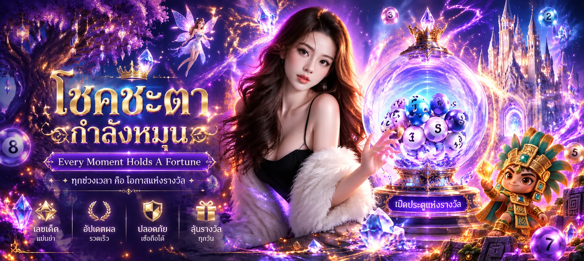 แบนเนอร์โลกแฟนตาซีและเกมออนไลน์ SAKURAS88